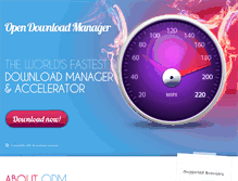 Tablet Screenshot of opendownloadmanager.com